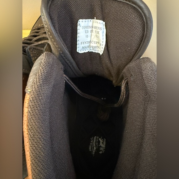 Levi’s Men’s High-Top Sneakers / Boots – Brown & Dark Gray – Size 13 - Picture 7 of 9